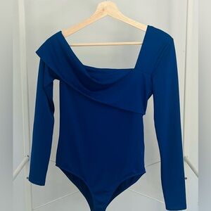 Zara Blue Long Sleeve Bodysuit